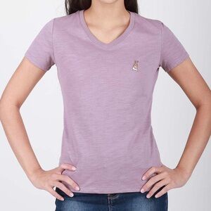 BNY Lilac V-Neck Short Sleeve Tee